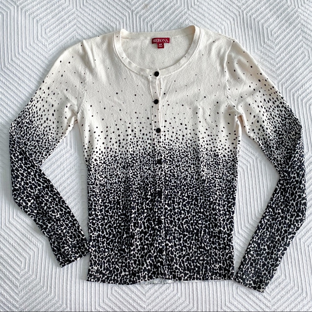Merona polka dot cardigan